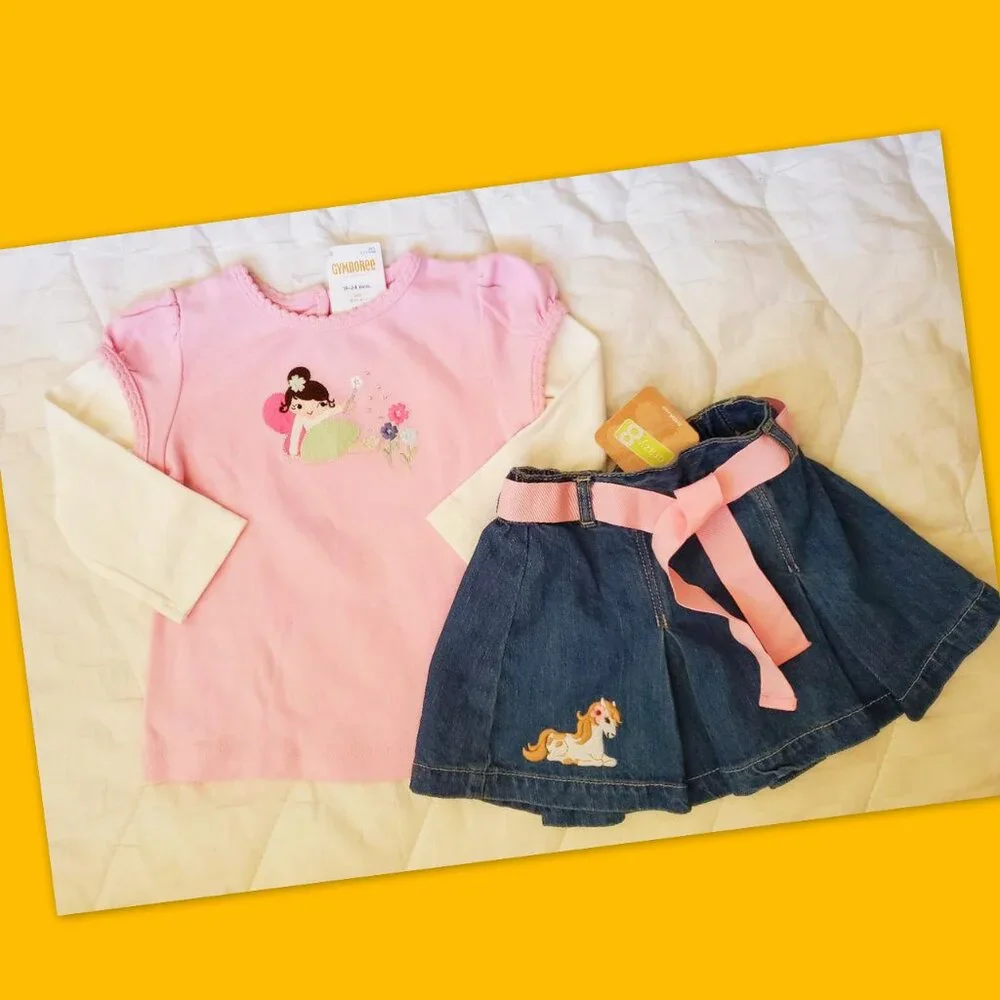 Nwt Gymboree Gap Girls Lot 18-24 Months Fall Winter Outfit Set Jeans Bundle - Picture 5 of 16